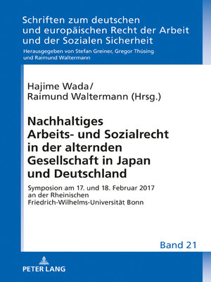 cover image of Nachhaltiges Arbeits- und Sozialrecht in der alternden Gesellschaft in Japan und Deutschland